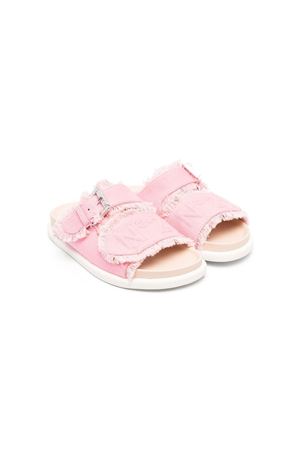 Embroidered-logo detail sandals N°21 KIDS | 7332201